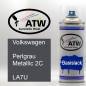 Preview: Volkswagen, Perlgrau Metallic 2C, LA7U: 400ml Sprühdose, von ATW Autoteile West.